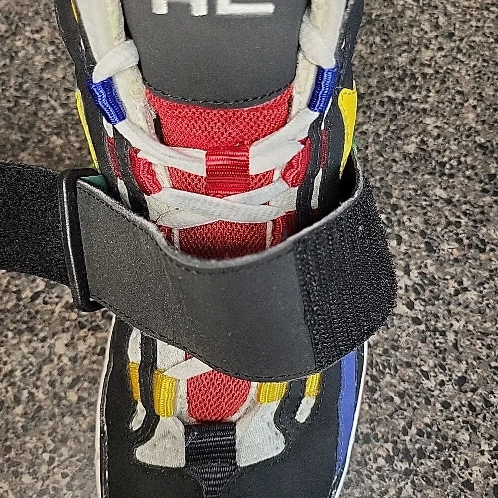 Polo Sport Ralph Lauren Ps100 High Top Shoes Boys‎ Size 5 Black / Multicolor